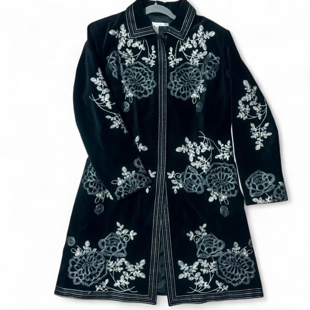 Y2K Dark Fairy whimsy witchy Goth Black velvet Blazer /Jacket